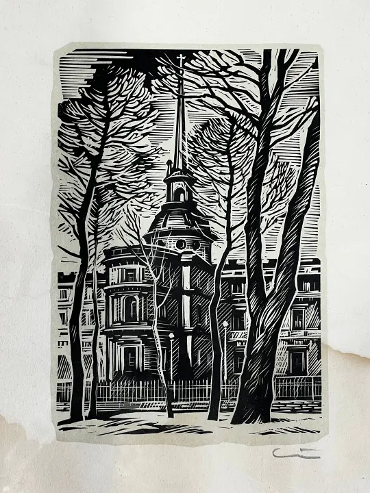 «Санкт-Петербург», Ушин Андрей Алексеевич, художник, купить картину, купить, работы, аукцион, графика, галерея ОПХ, Bidspirit, бидспирит, магазин