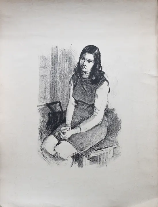 &laquo;Женский портрет&raquo;, Н.Х., художник, купить картину.