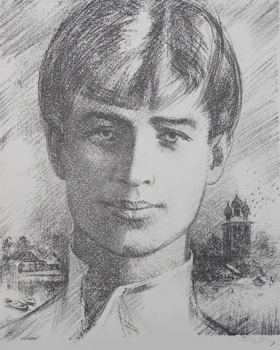 «Сергей Есенин», Давыдов Анатолий Захарович, художник, купить картину.