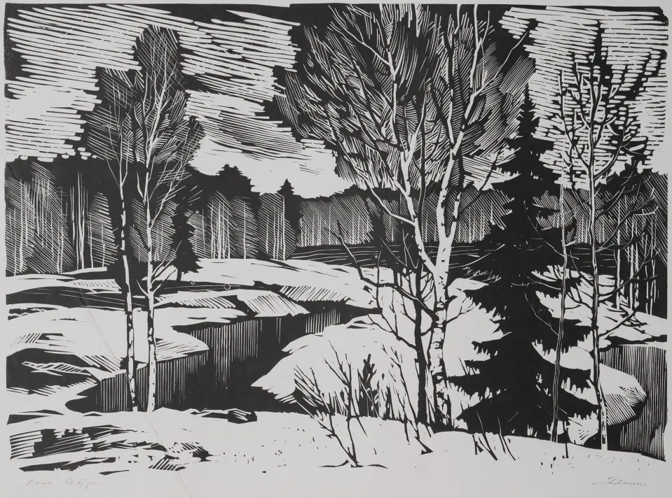 «Река "Сестра"», Ушин Андрей Алексеевич, художник, купить картину.