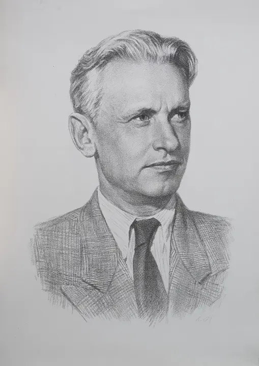 «Александр Александрович Фадеев», Н.Х., художник, купить картину.
