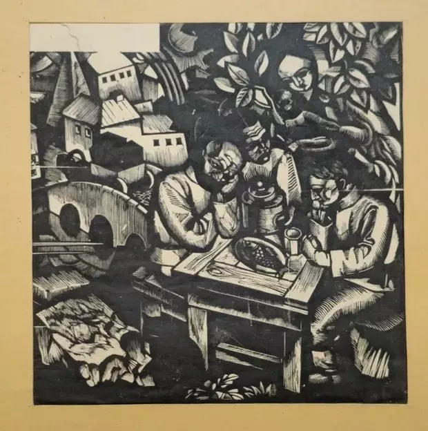 &laquo;Застолье&raquo;, Купреянов Николай Николаевич, художник, купить картину