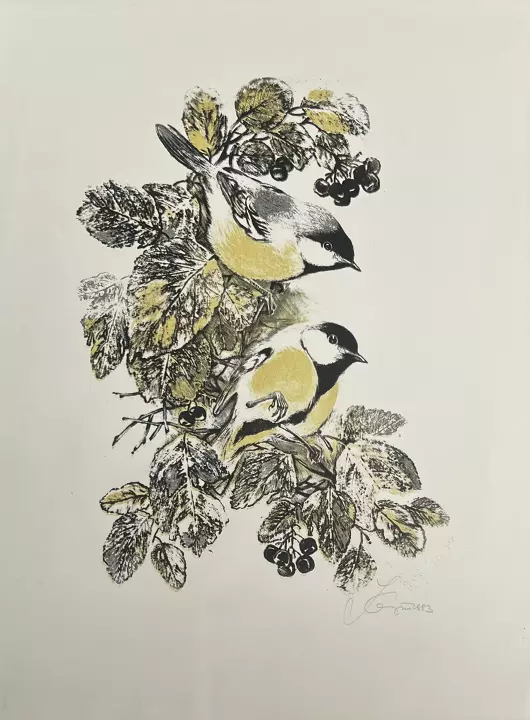 &laquo;Синицы&raquo;, Капустина Татьяна Порфирьевна, художник, купить картину