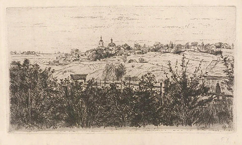 «Пейзаж с церковью»