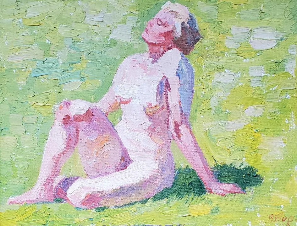 «Женщина загорает»