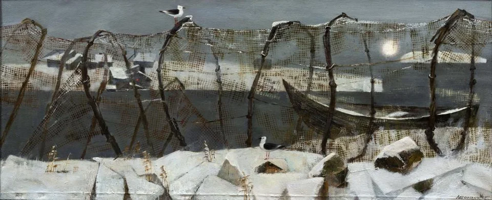«Первый снег на Белом море», Алтунашвили Инна, художник, купить картину
