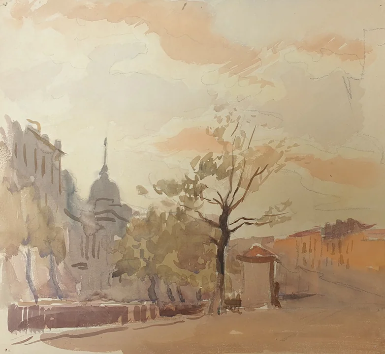lot 166. «Ленинградский пейзаж»