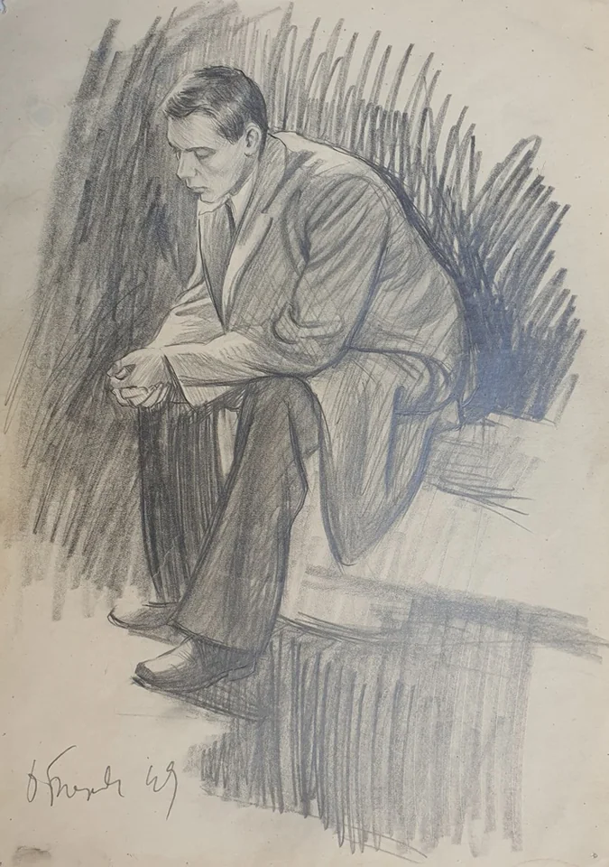 lot 271. «Мужчина на лавочке»