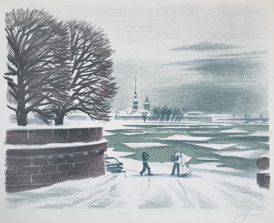 lot 33. «Ледоход на Неве»