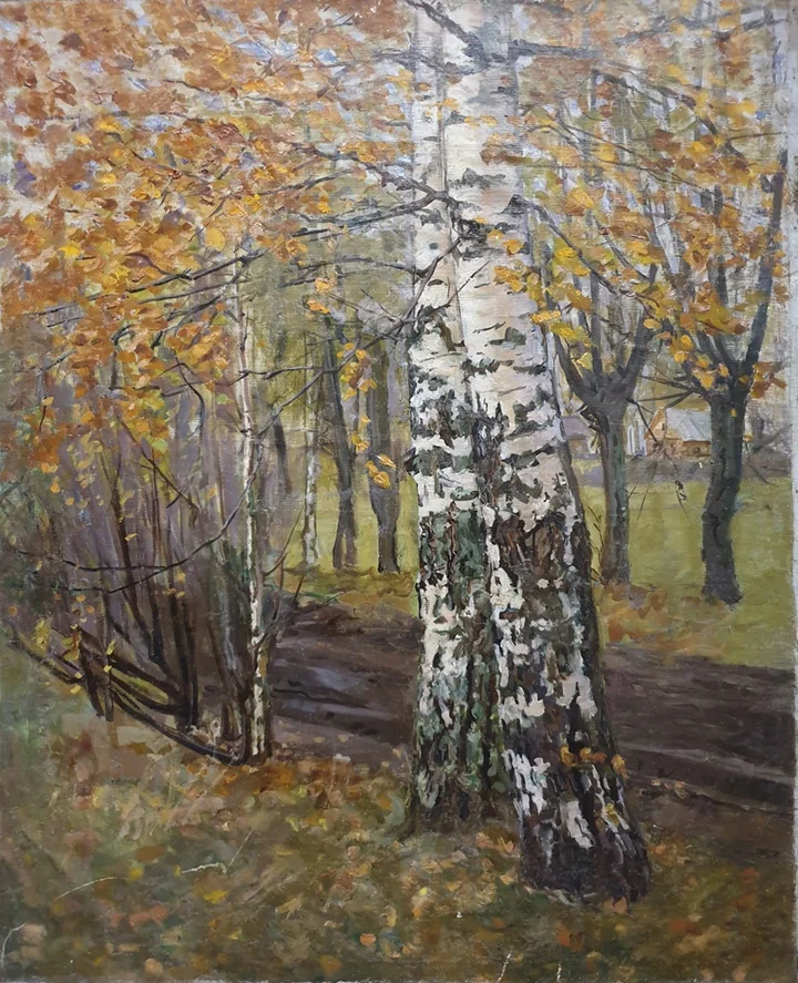 lot 152. «Пейзаж с березами»