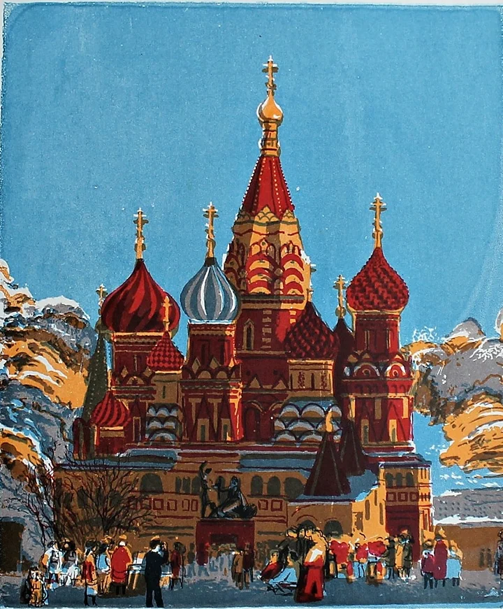 «Храм Василия Блаженного», Айххорн Роман Эрихович, художник, купить картину