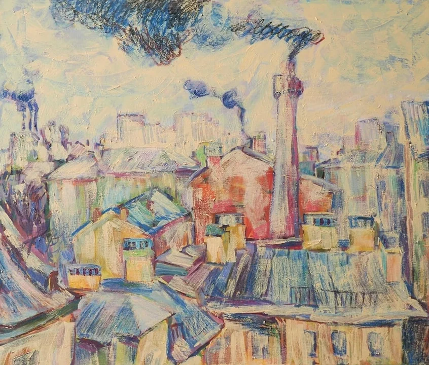 «Крыши Петроградки», Егошина Вера Алексеевна, художник, купить картину