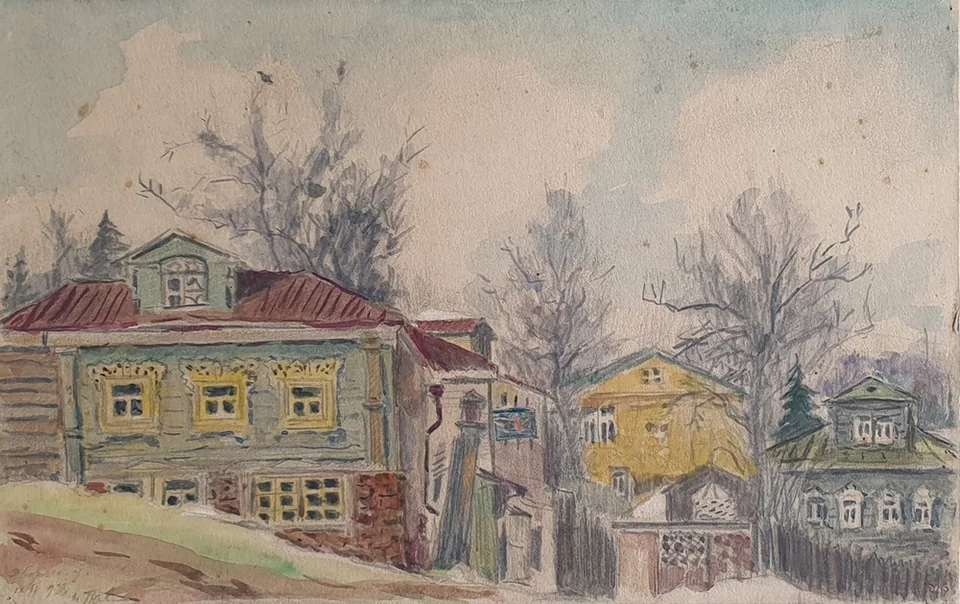 lot 70. «Загорск. Двор на ул. Пионерской»