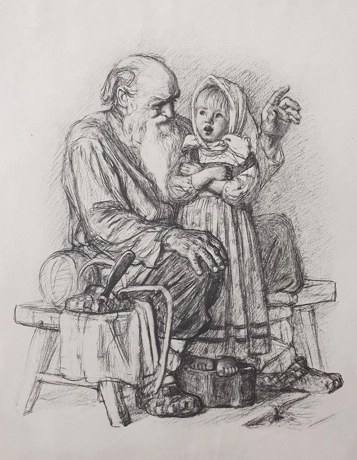 Рисунок из книги А.Н. Толстого «Для маленьких»