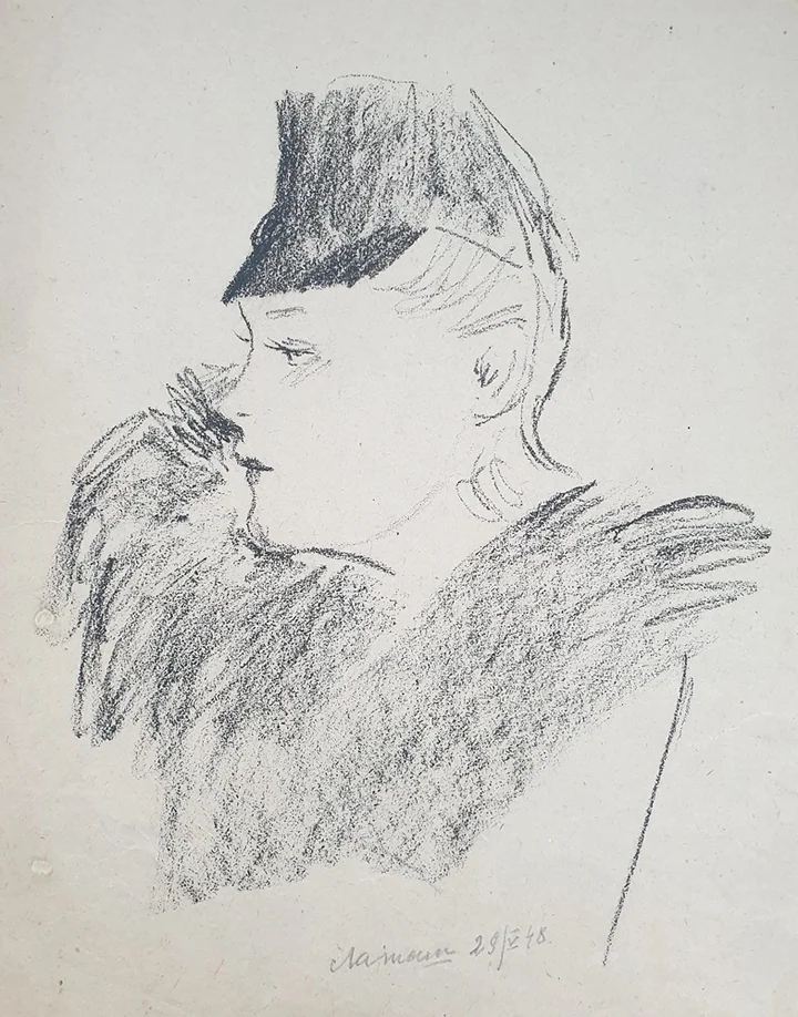 lot 2. «Женщина в шляпе»