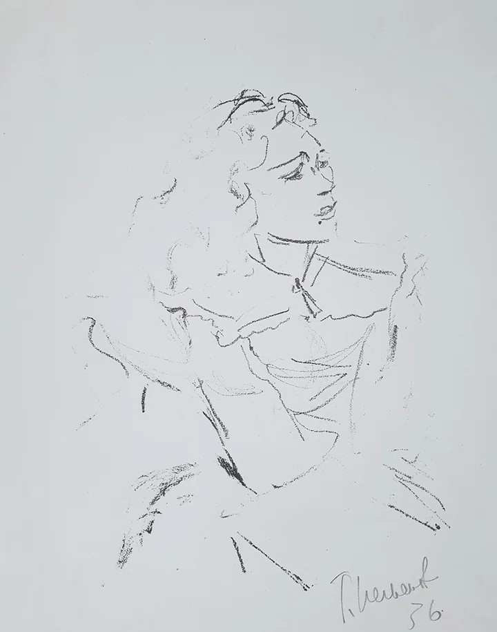 lot 13. «Набросок женской фигуры»