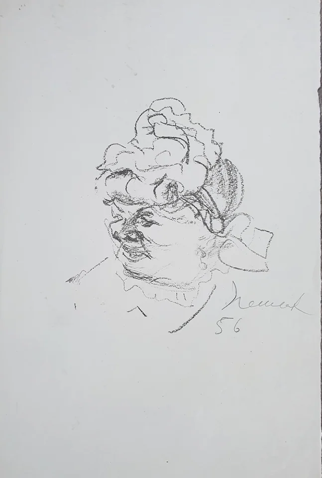 lot 12. «Набросок женской головы»