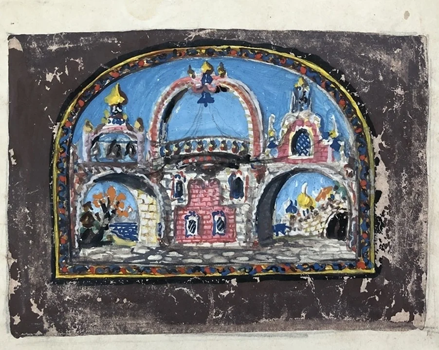 lot 187. «Эскиз театральной сцены»