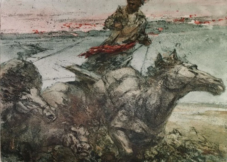 «Вечер. Из серии "Степь"», Семергей Александр, художник, купить картину
