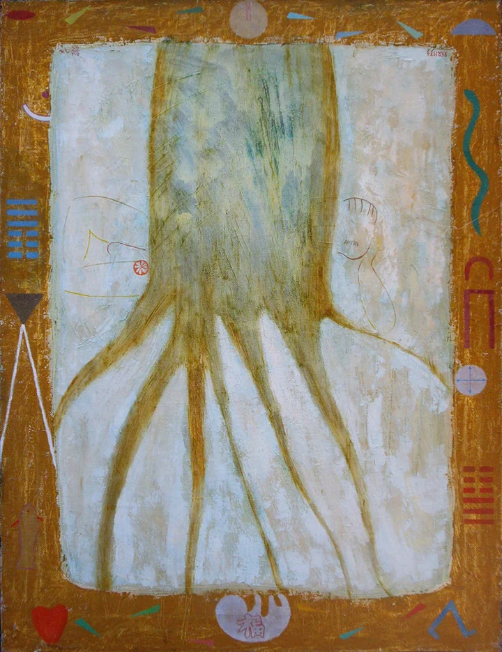 «Спиной к Зеркалу» «Back to Mirror», Андрей Ефи, холст/масло, 85х65 см, 1998 г.