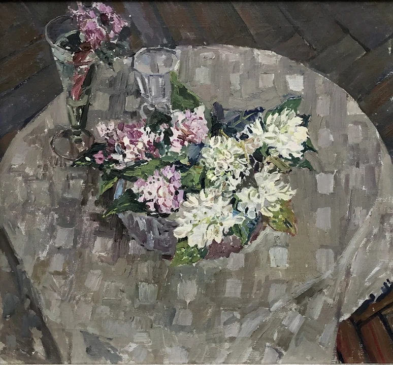 «Подснежники на круглом столе», Копытцева Майя Кузьминична, художник, купить картину