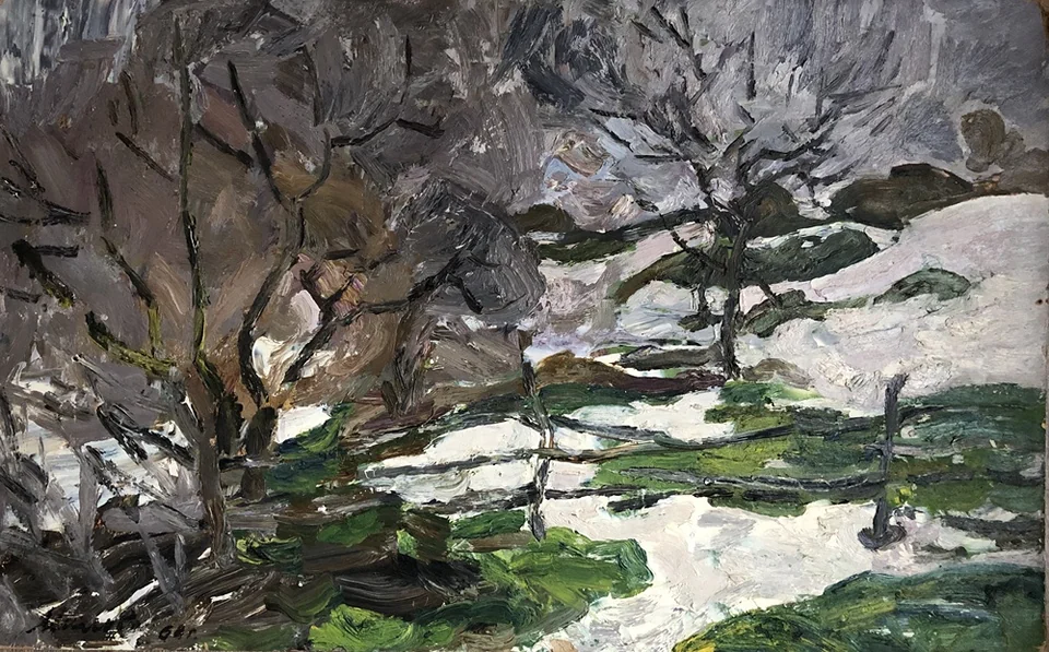 «Яблони зимой», Милова Лидия Александровна, художник, купить картину