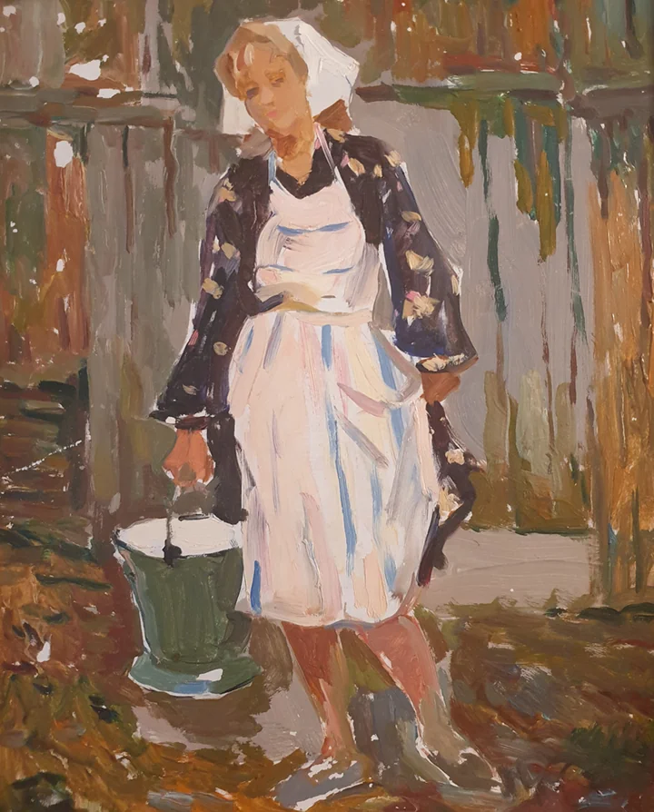 "Доярка", Альберти Пётр Филиппович, художник, купить картину