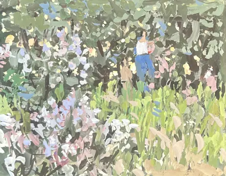 &laquo;Пейзаж&raquo;, художник, купить картину, купить, работы, графика, гуашь, галерея ОПХ, аукцион, бидспирит, bidspirit