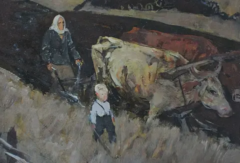 &laquo;Маленький погонщик&raquo;, Яркин В.П., художник, купить картину, купить, работы, советская живопись, советский реализм, галерея ОПХ, аукцион 