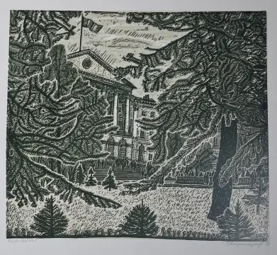 &laquo;Смольный&raquo;, Айзенштадт Елизавета Ефимовна, художник, купить картину, купить, работы, графика, галерея ОПХ, аукцион