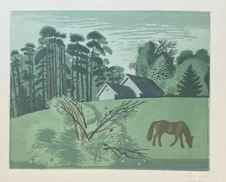 &laquo;Пейзаж с лошадью&raquo;. Есипов Сергей Николаевич