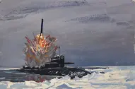 «Ракетный пуск в Арктике», Яркин Владимир Петрович
