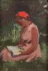 &laquo;Н. Славина за чтением&raquo;